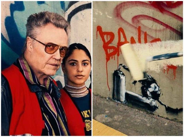 バンクシーの作品がドラマの撮影で“塗りつぶされる”、俳優が上からペンキで…