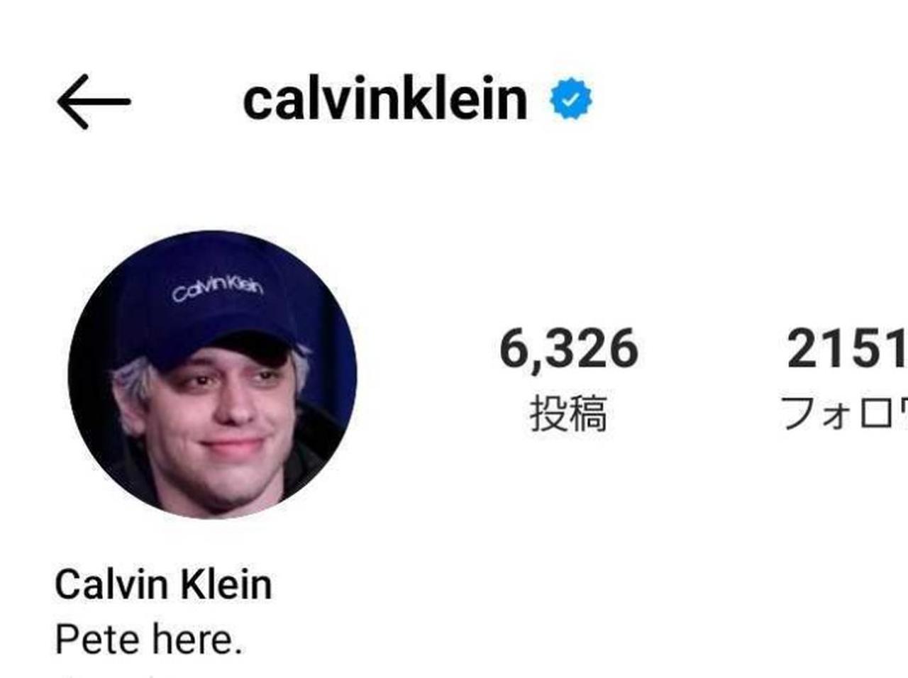 カルバン・クライン、インスタグラムが乗っ取られる?ピート仕様になり困惑する人が続出