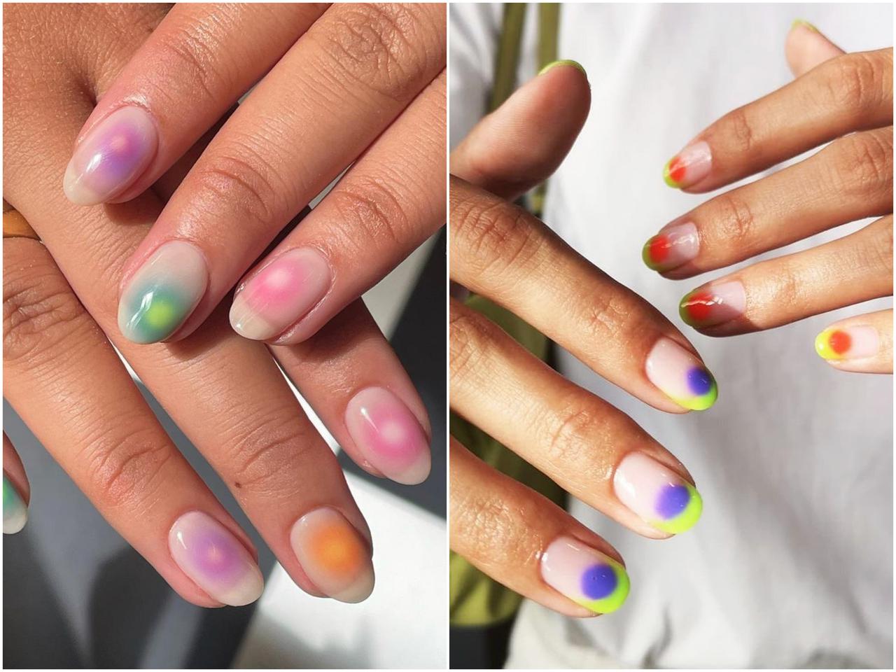 儚げな指先に!柔らかニュアンスの「オーラネイル」がおしゃれ