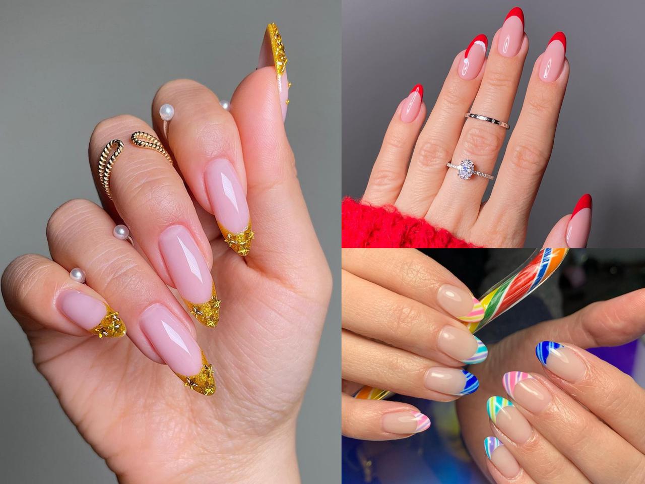 2021年クリスマスは「個性派フレンチネイル」でオシャレに!遊び心満載の最旬ネイルデザイン