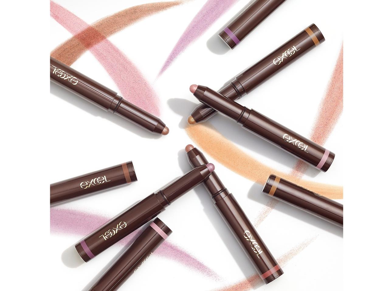 エクセルからクリーミー＆高密着「スティックアイシャドウ」＆春色「眉アイテム」がお目見え
