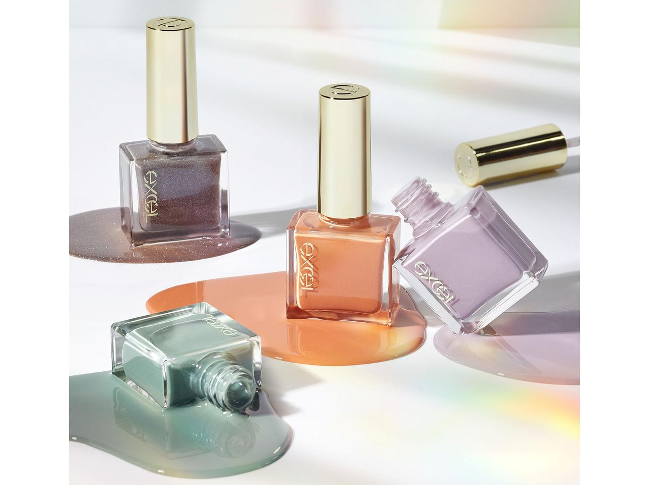 エクセル、22年春の新作ネイルは「儚げライラック」&「若葉ミントグリーン」