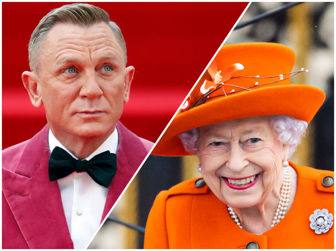 エリザベス女王、ダニエル・クレイグの“顔”に「強烈なジョーク」を放つ