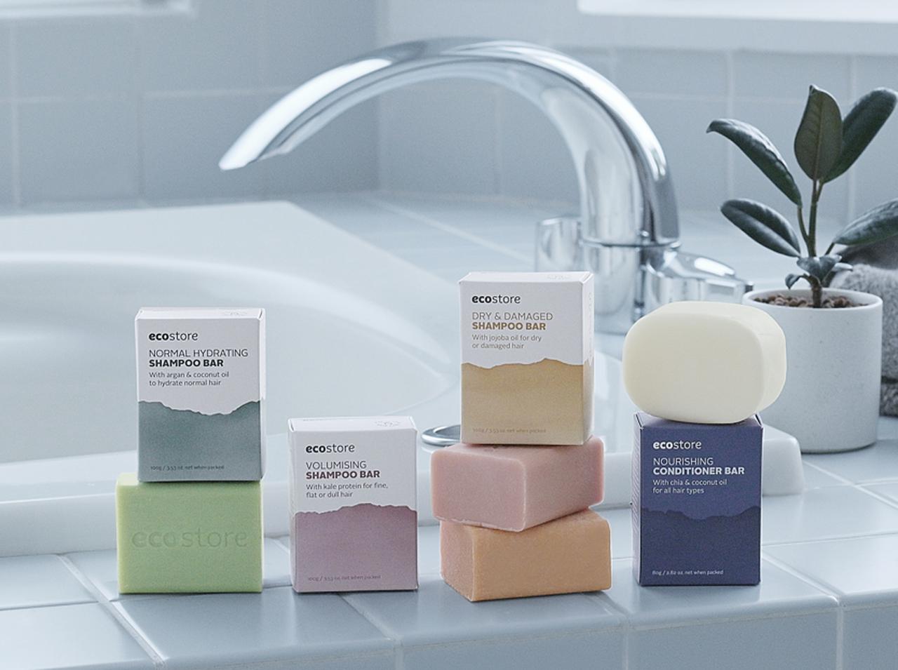 「ecostore」から、プラスチックフリーの固形シャンプー&コンディショナーが日本上陸