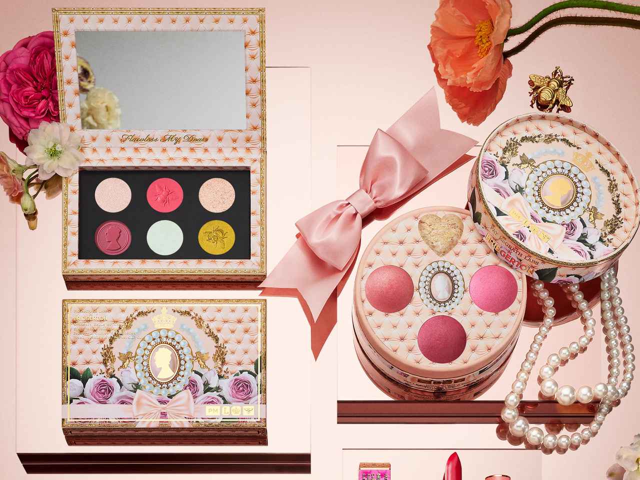 『ブリジャートン家』コスメ第2弾が可愛すぎ!ピンク色の限定アイパレット&チーク