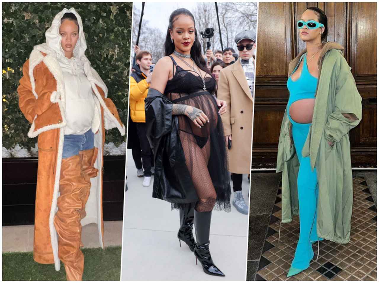 リアーナ、ファッションウィーク中の“攻めた”マタニティファッションを総まとめ