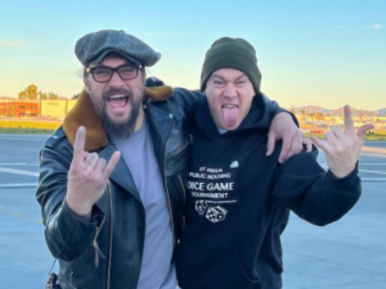 ゾーイ・クラヴィッツの“父”ジェイソン・モモアと“恋人”チャニング・テイタムが仲良しに！