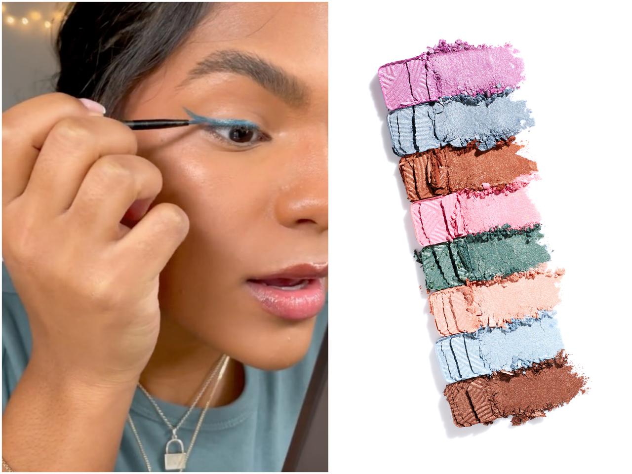 余ったアイシャドウを「カラーアイライナー」に変えるメイクテク