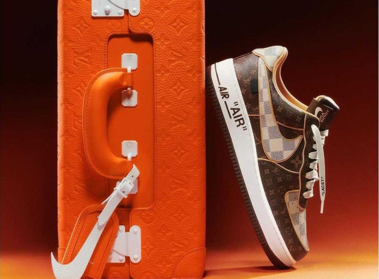 ルイ・ヴィトンとナイキのエアフォース1のコラボ、正規品発売前に偽物が流出