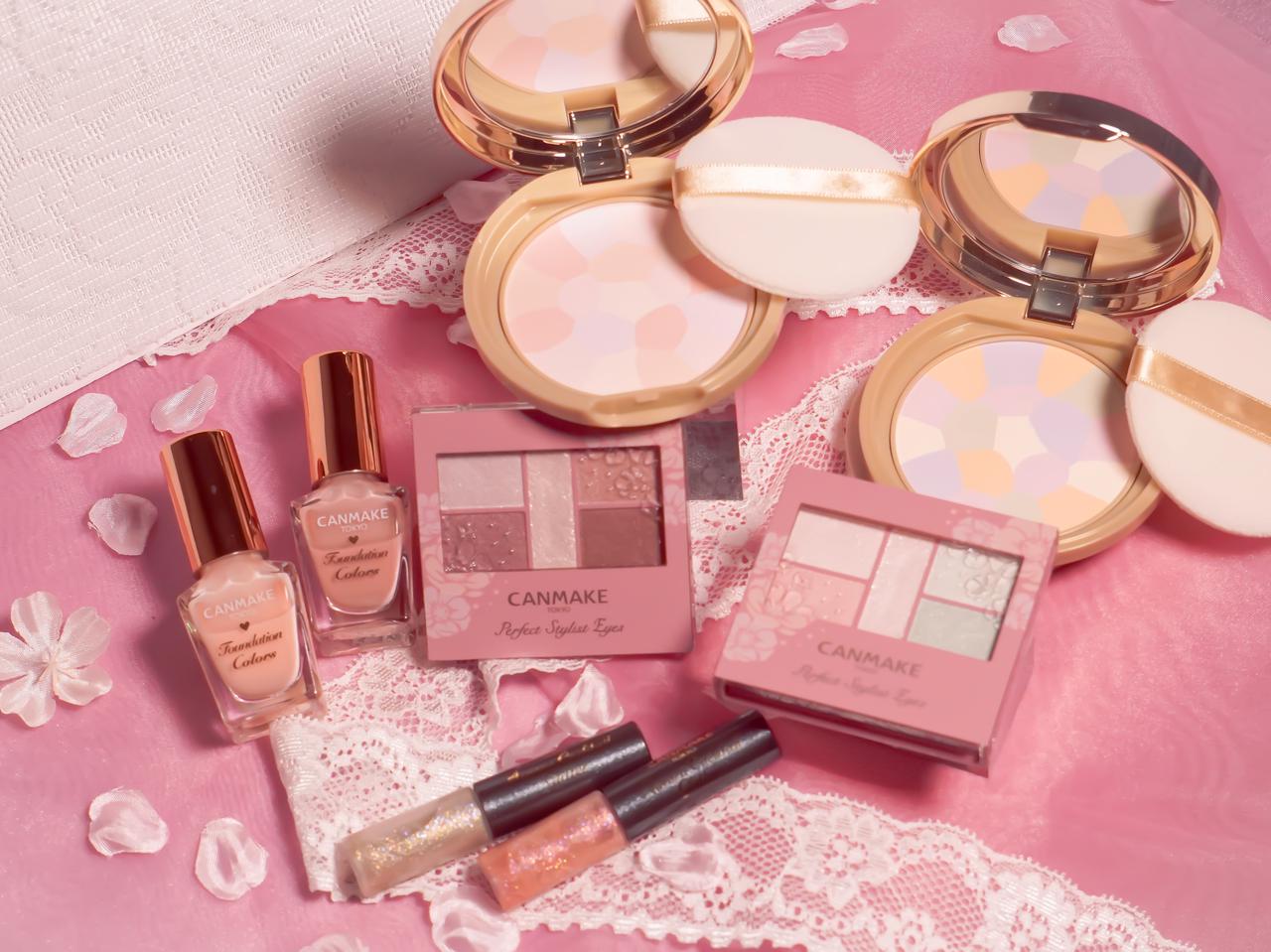 キャンメイク、5色入りマシュマロフィニッシュパウダー&春限定アイパレットが登場