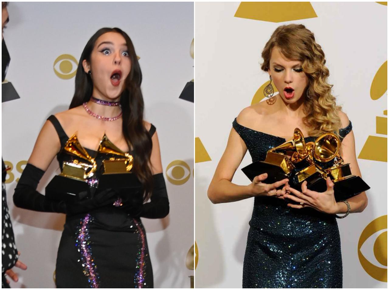 そこも受け継ぐの!?オリヴィア・ロドリゴ、“母”テイラーに続いてグラミー賞トロフィーを落とす