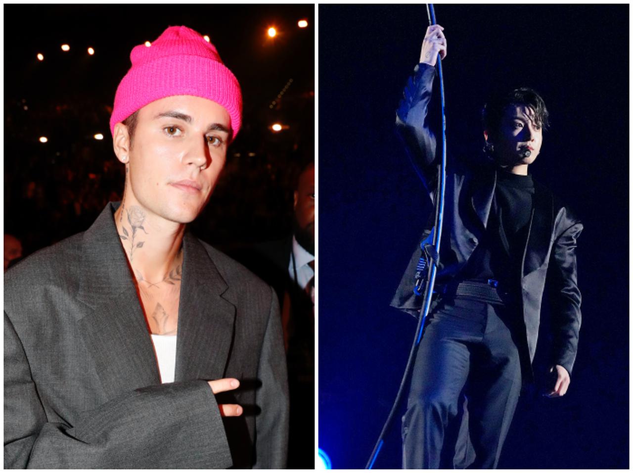 ジャスティン・ビーバー、BTSのジョングクを「見守る姿」が話題に【グラミー賞】