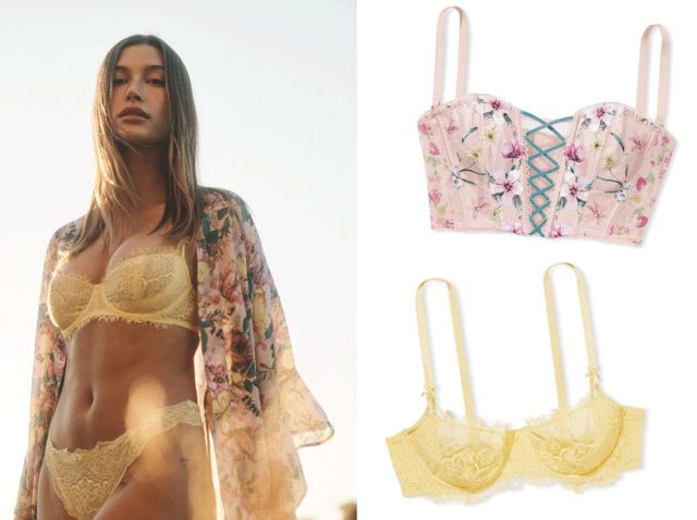 ヘイリー・ビーバーが着る、ヴィクシー春の新作ランジェリーがカワイイ