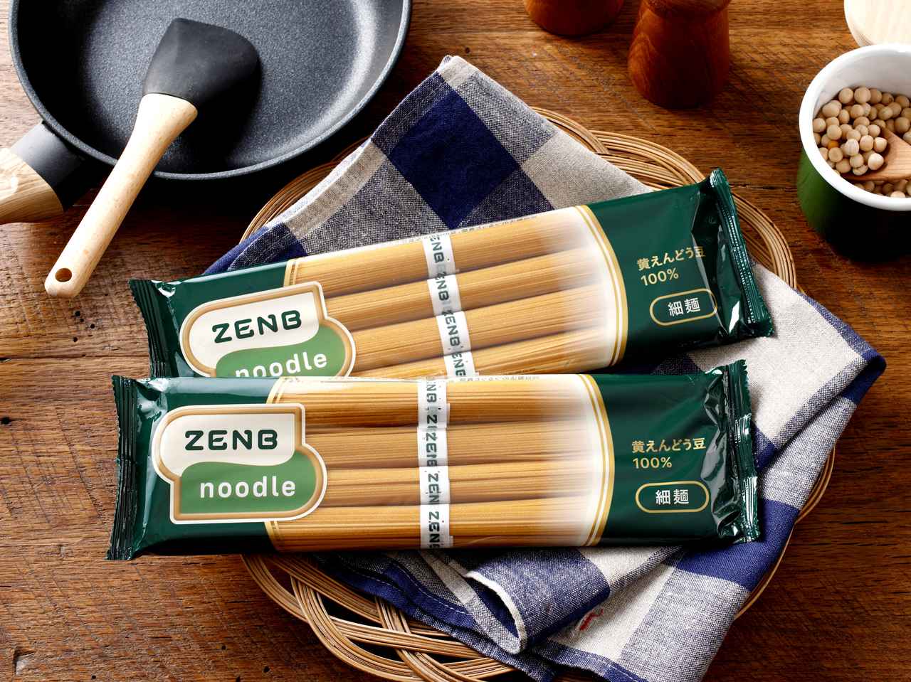 細麺タイプが新登場!黄えんどう豆100%の「ZENB NOODLE」そうめんやビビン麺にピッタリ