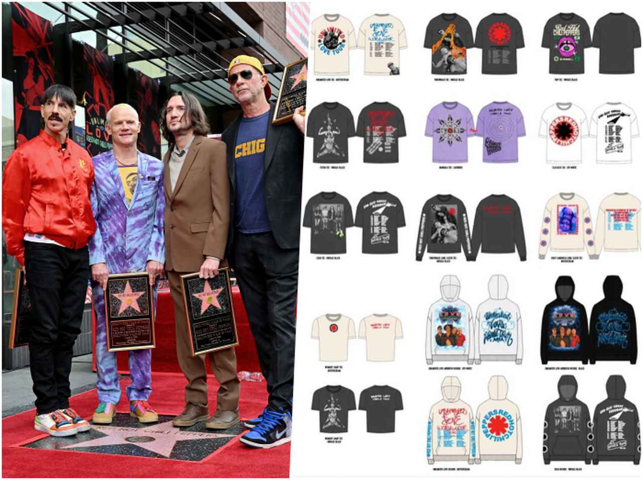 レッド・ホット・チリ・ペッパーズ、ツアーグッズがスタイリッシュすぎる理由