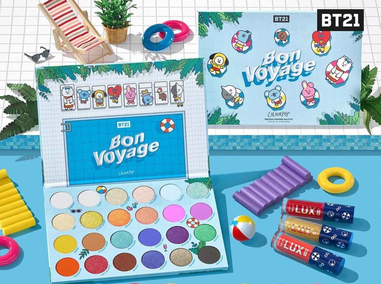Colourpopが「BT21」とのコラボコスメを発表!夏らしさ全開のコスメがカワイイ