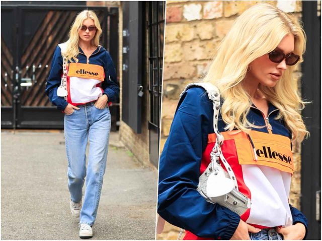 エルザ・ホスク、スポーティーな90年代風ストリートルック【セレブの最新スタイル】