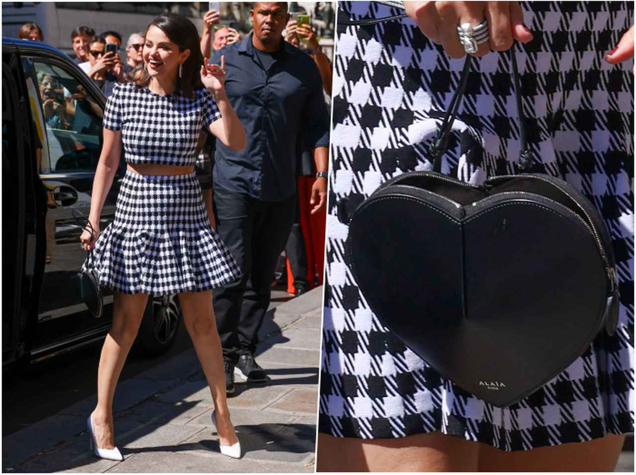 セレーナ・ゴメス、レトロな雰囲気が可愛いセットアップスタイル【セレブの最新スタイル】