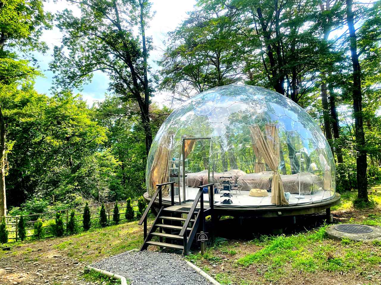 世界初の“透明ドーム型テント”体験レポ「那須塩原TOWAピュアコテージ」ではどんな時間が過ごせる？