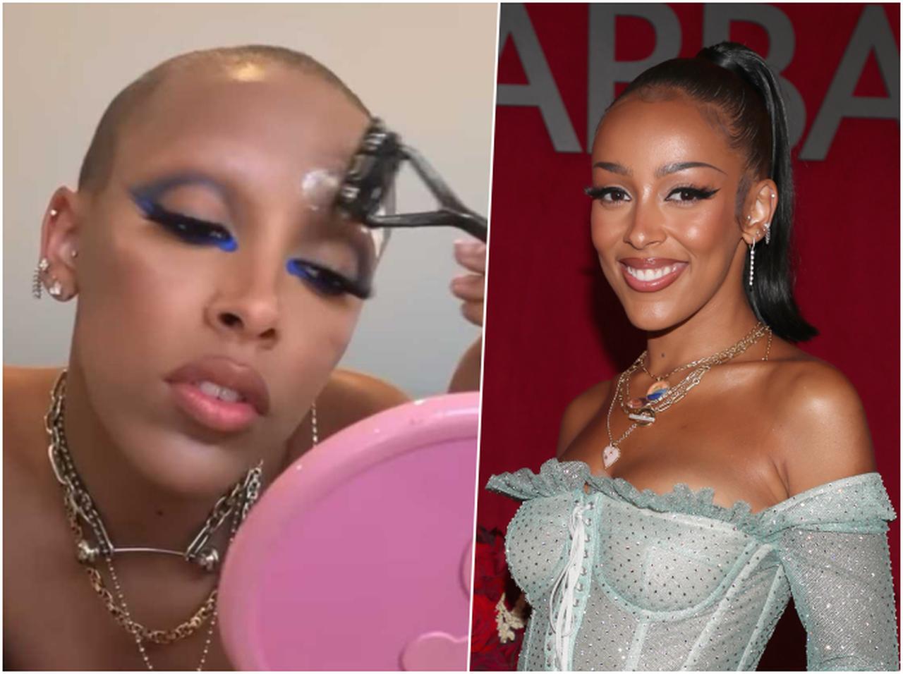 生配信中に眉毛を全剃り!ドージャ・キャットが大胆すぎる