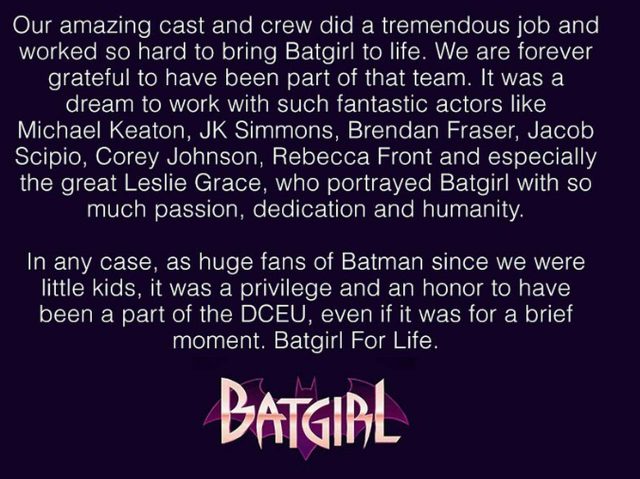 120億円『バットガール』お蔵入りに監督と主演が反応、「作品を観客に見せることは非常に重要」【全訳】