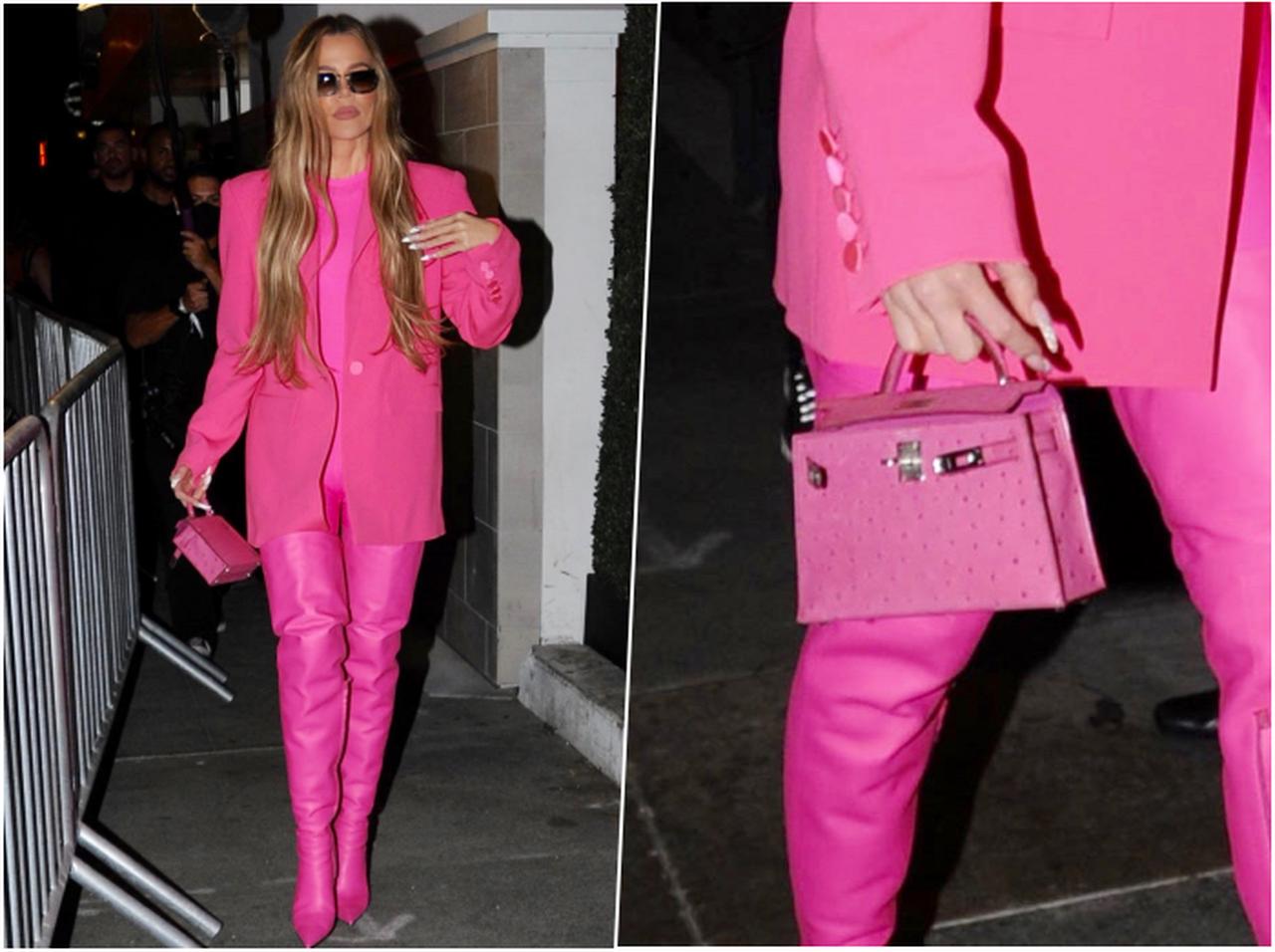 クロエ・カーダシアン、オールピンクで作るトレンドコーデ【セレブの最新スタイル】