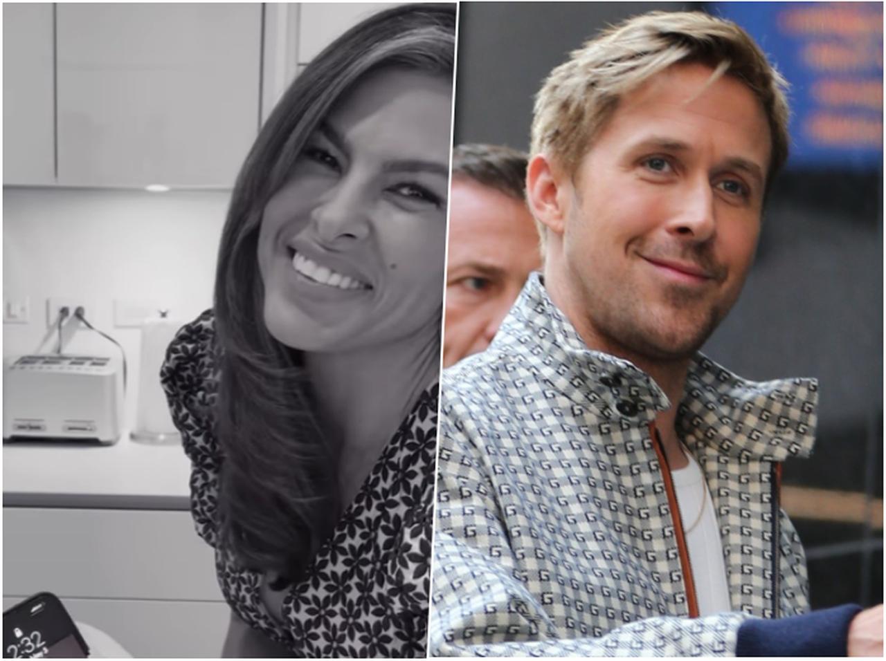 エヴァ・メンデス、待ち受けにしている恋人ライアン・ゴズリングの写真をチラ見せ