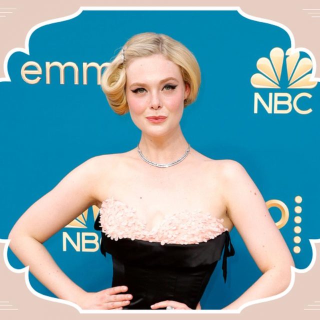 この世に1着しかない愛情たっぷりなドレス！エル・ファニングがエミー賞授賞式で着用