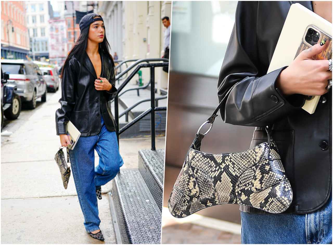 デュア・リパ、80年代風オーバーサイズコーデが今っぽい【セレブの最新スタイル】