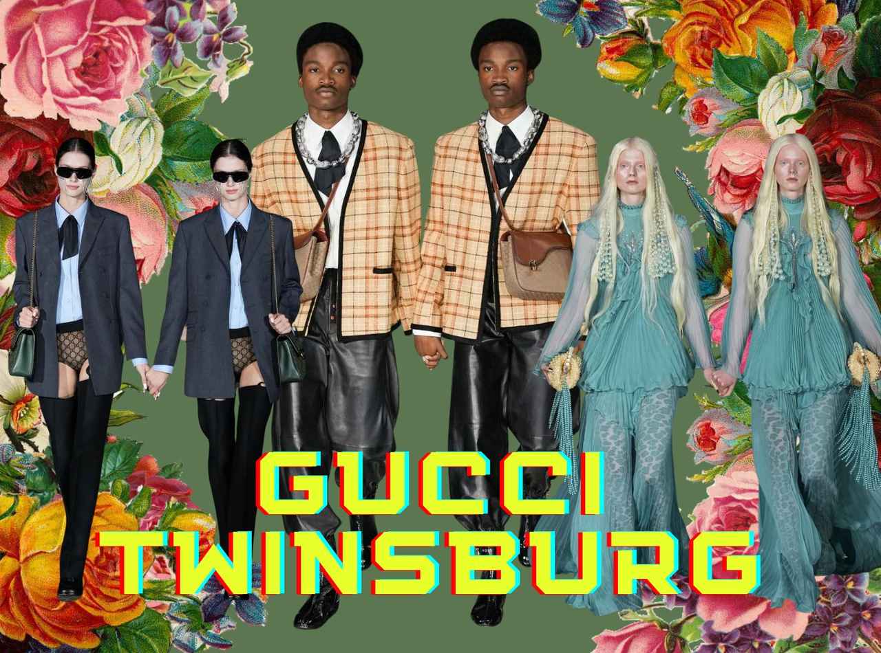 グッチ、68組の双子がショーに！じつはメットガラで予告していた？