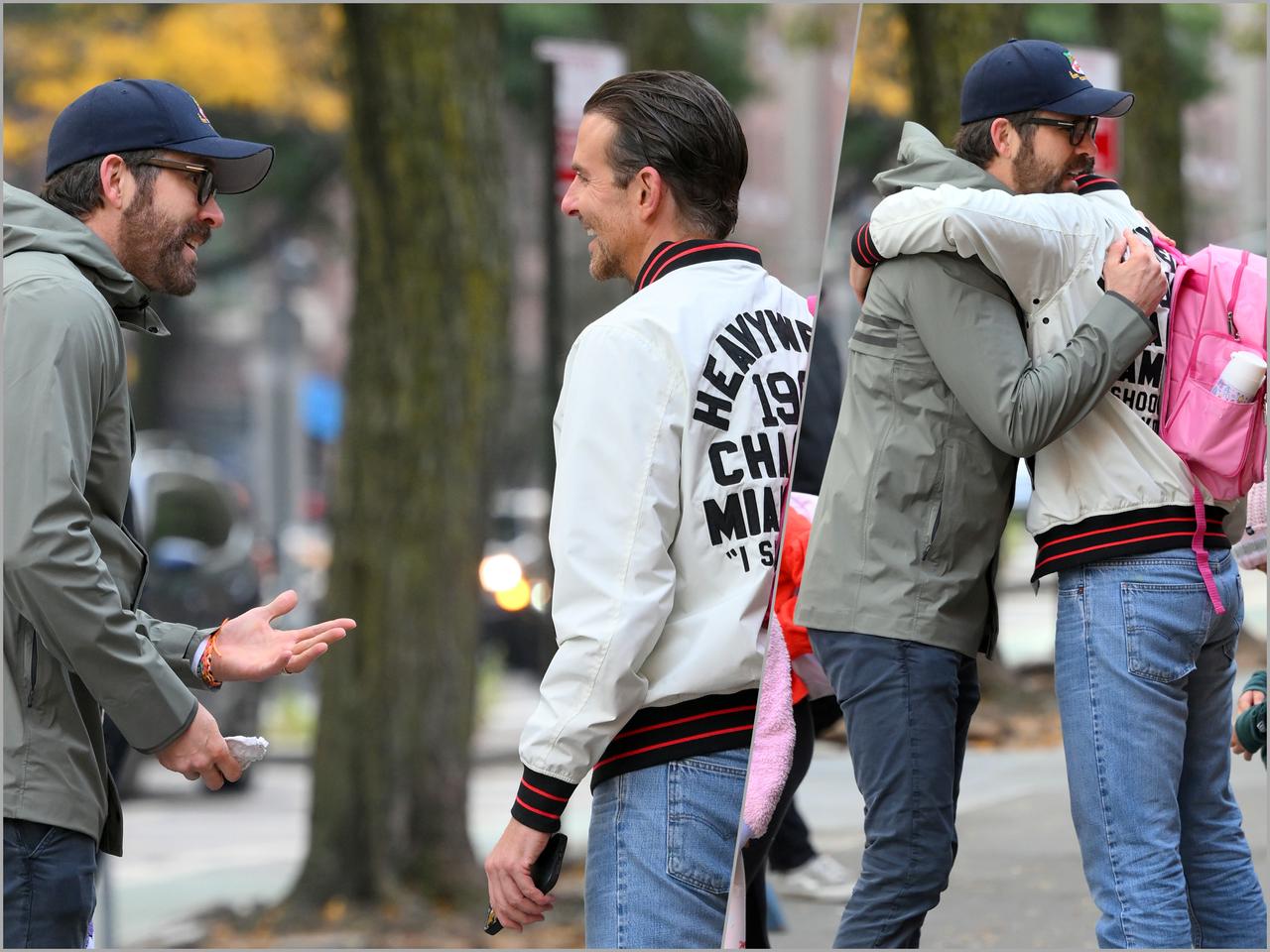 これが2.4兆円のハグ！ 大御所俳優が“道でばったり”遭遇して「オー！」