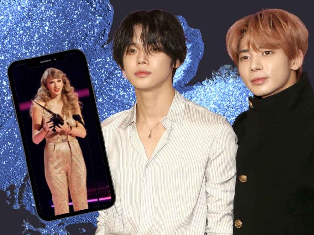 TXTのヨンジュン&テヒョン、AMAにサプライズ登場したテイラー・スウィフトをスマホで撮影