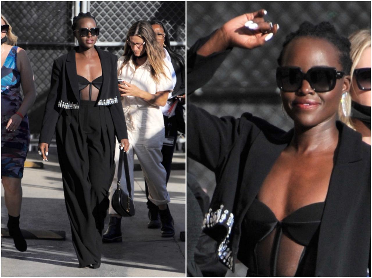 ルピタ・ニョンゴ、ビジューがアクセントのブラックコーデ【セレブの最新スタイル】