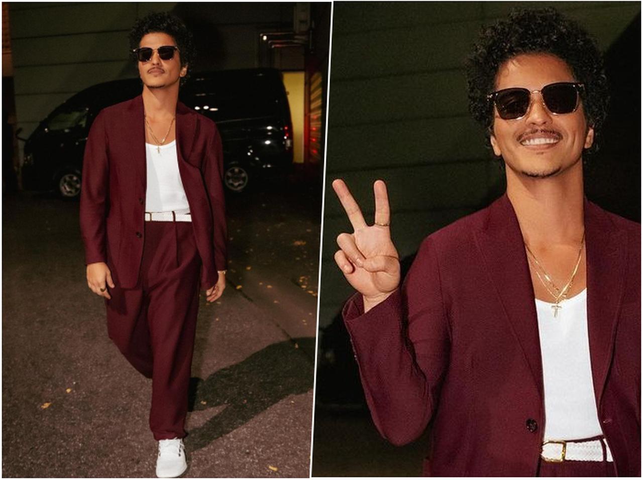 ブルーノ・マーズ、東京で見せたナイトアウトコーデ【セレブの最新スタイル】