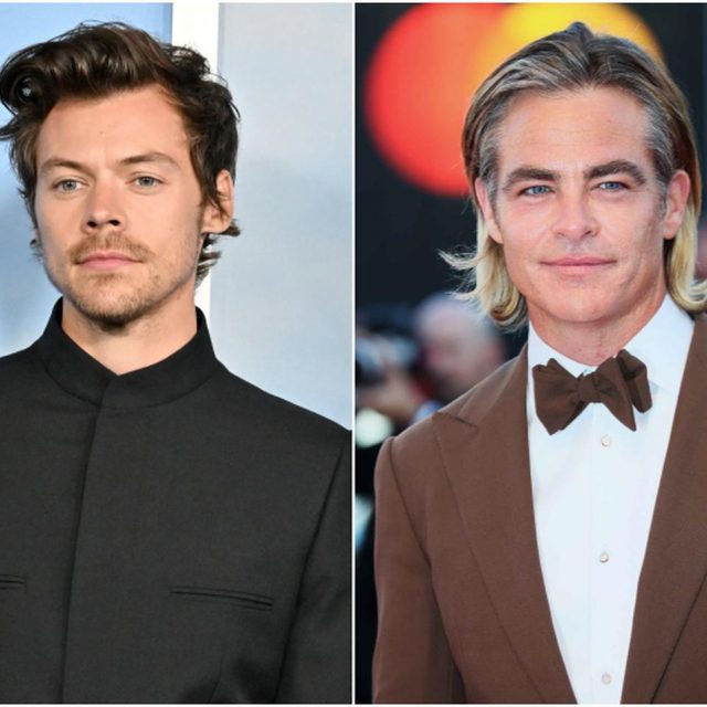 ハリー・スタイルズ、“唾吐き騒動”のクリス・パインと再会！ハリーがソファーをまたぎ駆け寄る