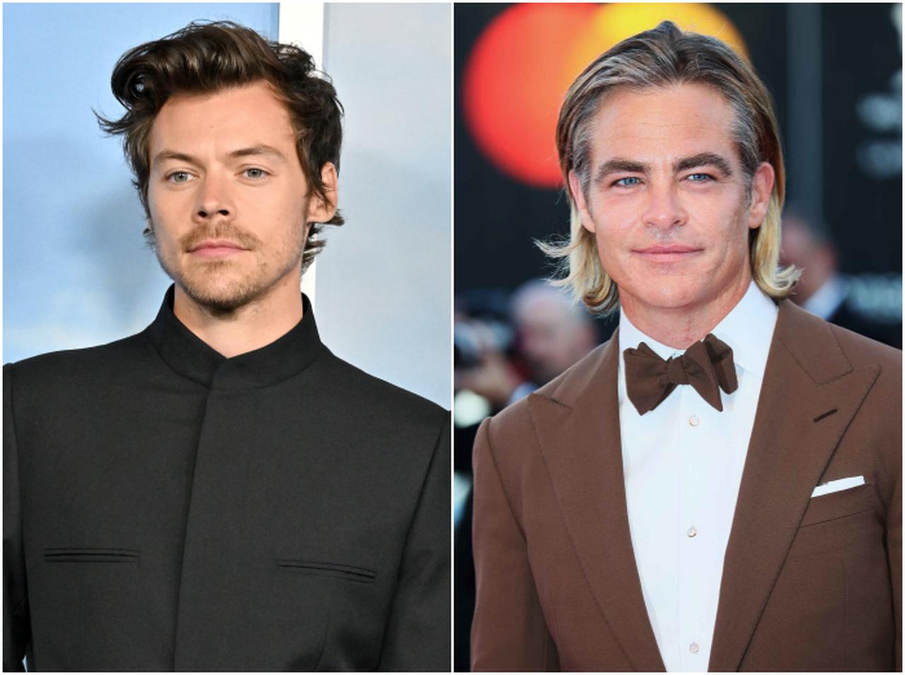 ハリー・スタイルズ、“唾吐き騒動”のクリス・パインと再会!ハリーがソファーをまたぎ駆け寄る