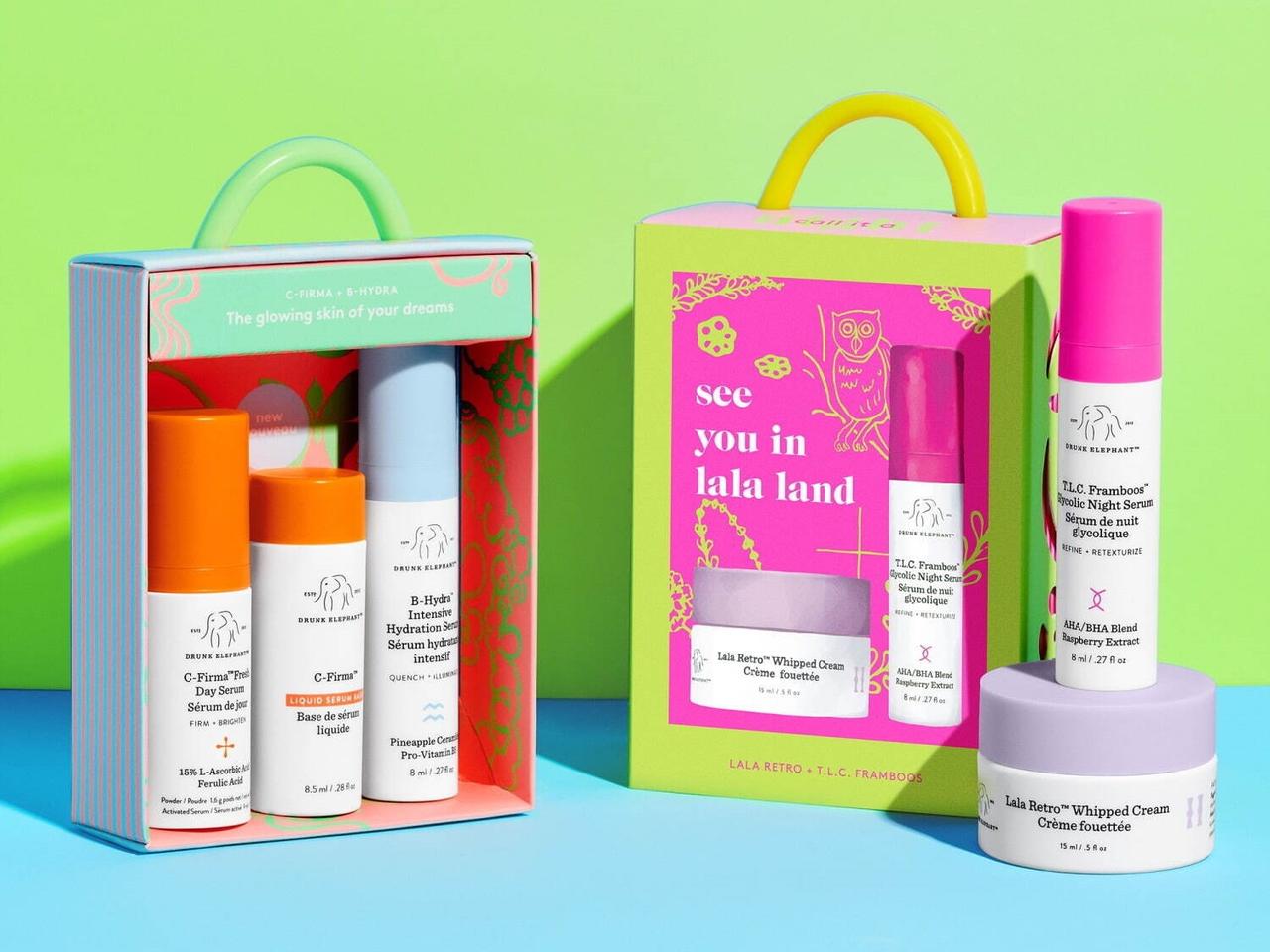 ドランク エレファント、2023年春コスメは朝&夜用のミニキット!話題の“手のひらスムージー”を体験