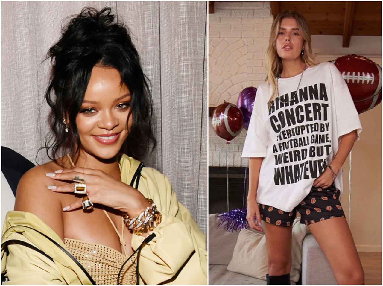 ロバート秋山風Tシャツをリアーナが発表