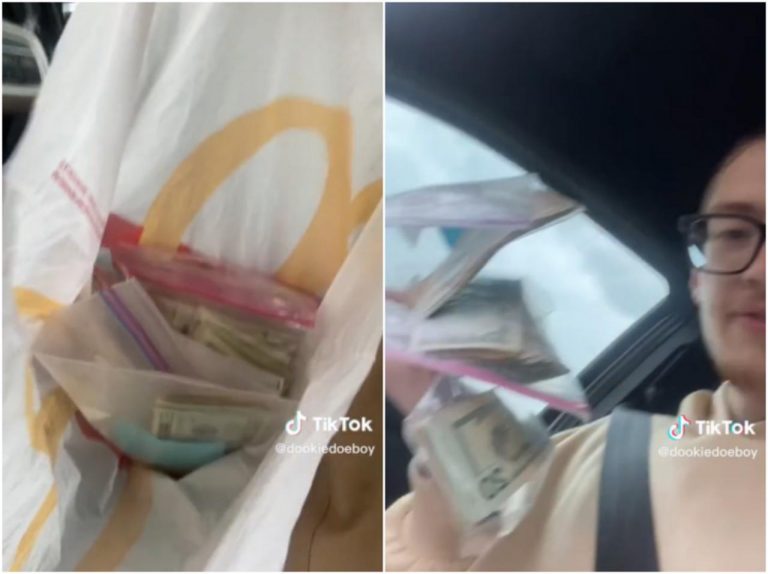 マクドナルド店員が「札束」を客に渡す重大ミス!→客の対応が神すぎると話題