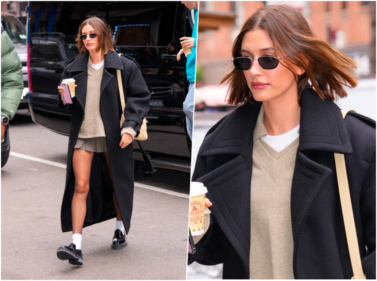 ヘイリー・ビーバー、スクールガール風スタイル【セレブの最新スタイル】