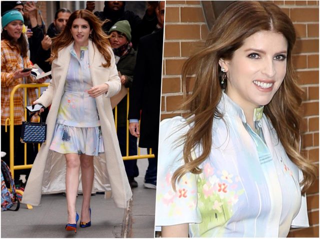 アナ・ケンドリック、可愛すぎる服装は小物で引き締めて【セレブの最新スタイル】