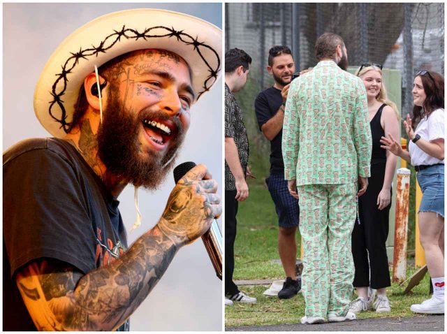 ポスト・マローン、出待ちするファン発見→パジャマ姿でファンとおしゃべり【写真アリ】