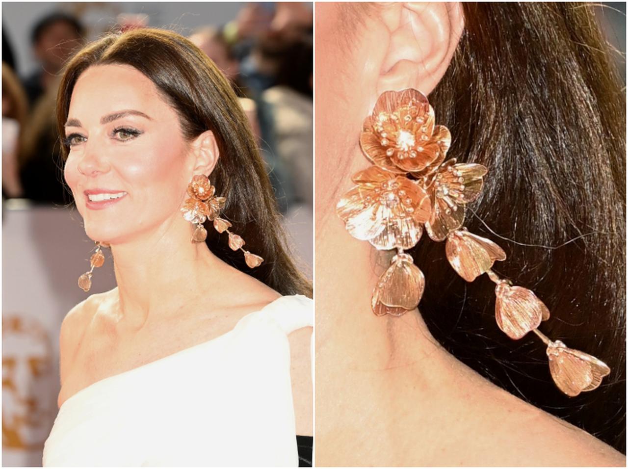 キャサリン妃、アワードに3,600円のZARAのピアスで登場