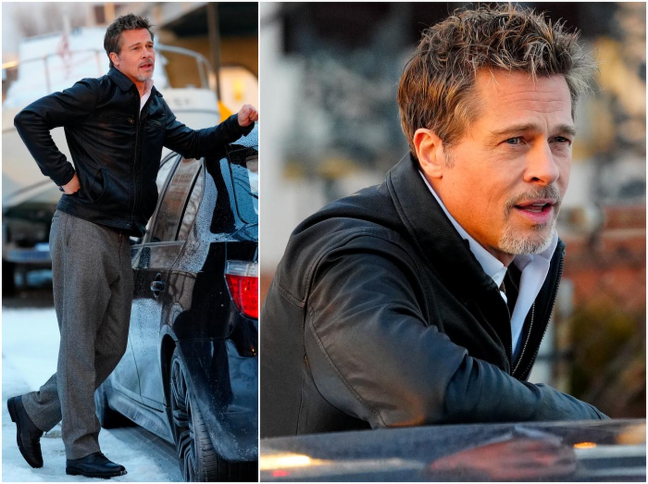 車の横に立つだけでキマりすぎるブラッド・ピット、似合いすぎて眼福【写真】