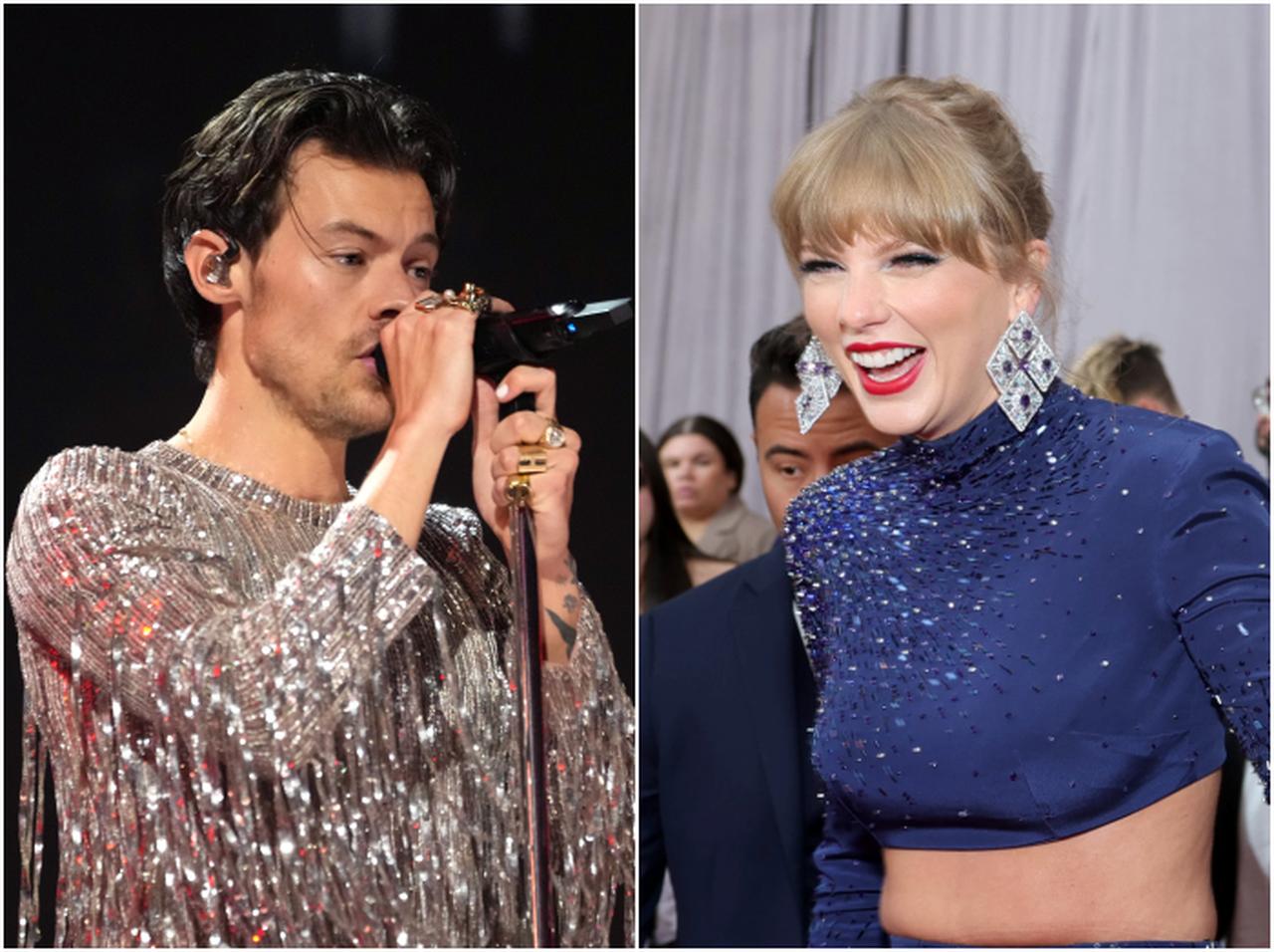 ハリー・スタイルズのパフォーマンス中、元カノのテイラーが踊りまくる