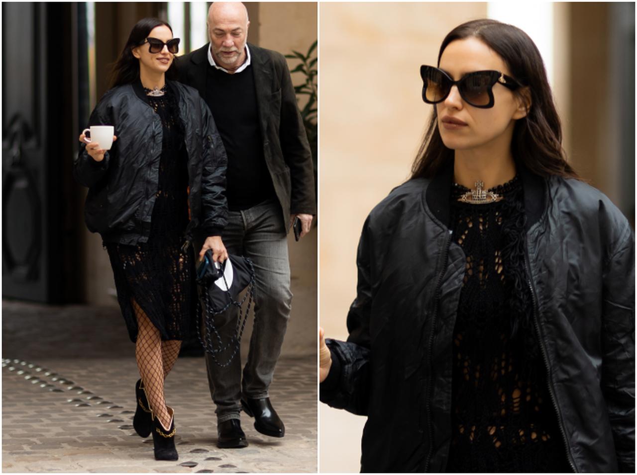 イリーナ・シェイク、フェティッシュなオールブラックコーデ【セレブの最新スタイル】