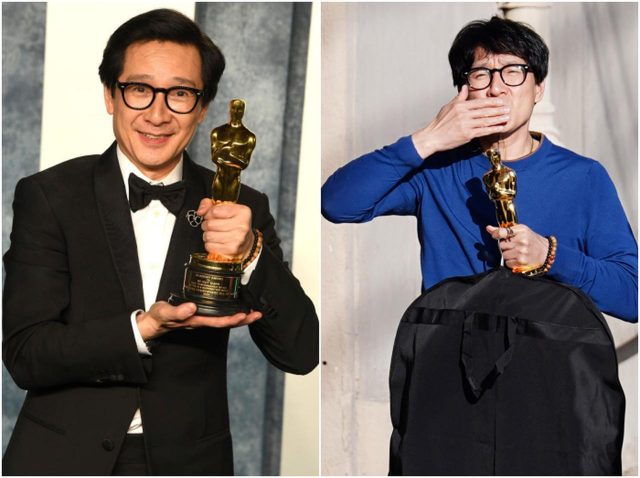 『エブエブ』キー・ホイ・クァン、受賞翌日もオスカーを持ち歩く姿にきゅん