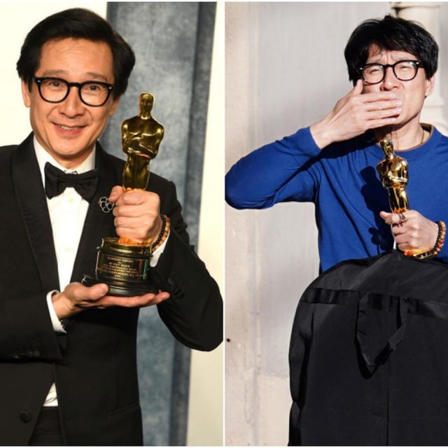 『エブエブ』キー・ホイ・クァン、受賞翌日もオスカーを持ち歩く姿にきゅん
