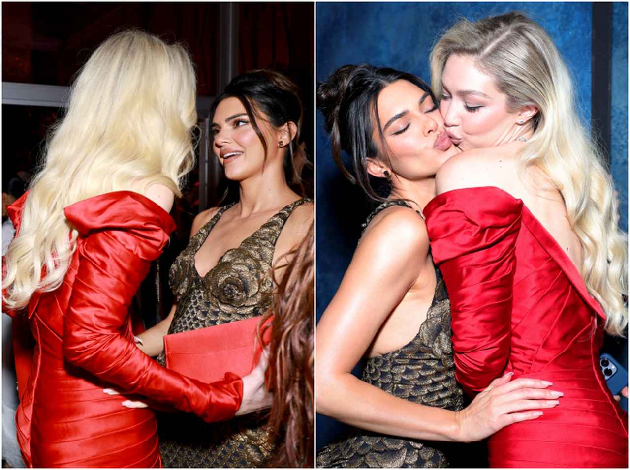 ケンダル・ジェンナーとジジ・ハディッドがキス!イチャイチャしている2人が美しい