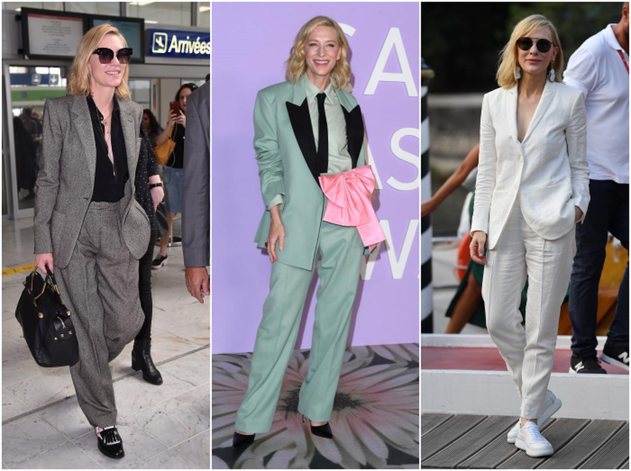 ケイト・ブランシェットのスーツスタイルに惚れ惚れ、かっこよすぎるスーツ特集